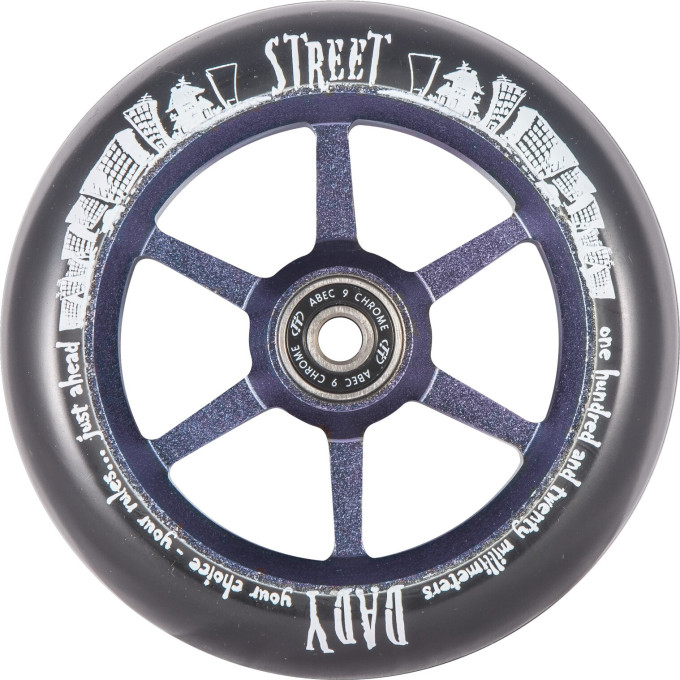 Колесо TECH TEAM 6ST STREET DADY 120 mm черное NN000560